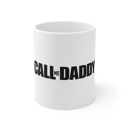 Call Me Daddy White Ceramic Mug 11oz (Call of Duty Parody)