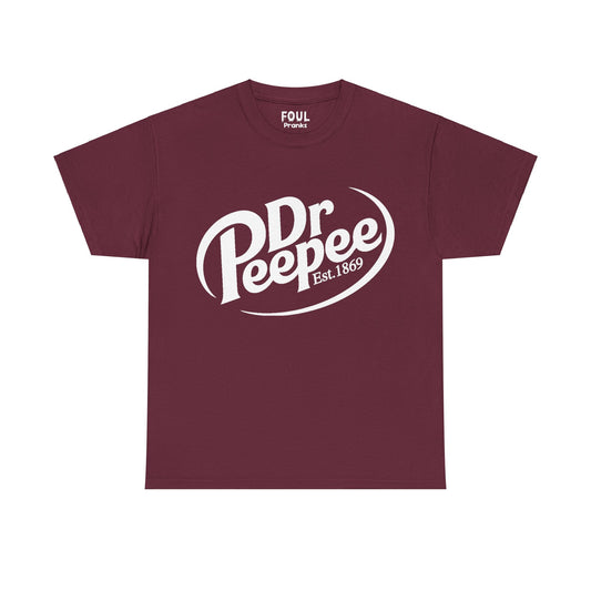 Dr Peepee Unisex Cotton T-Shirt (Dr Pepper Parody) (Legacy)