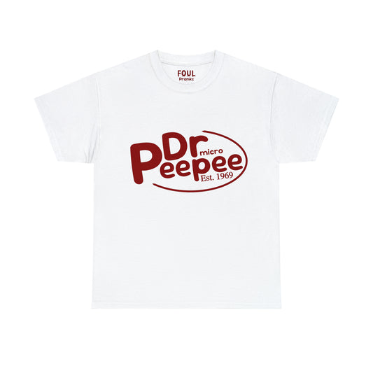 Dr Peepee Unisex Cotton T-Shirt (Dr Pepper Parody)