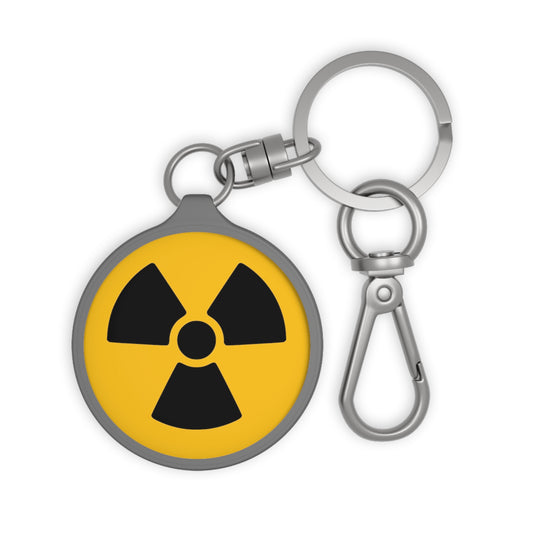 Nuclear Symbol Keyring Tag