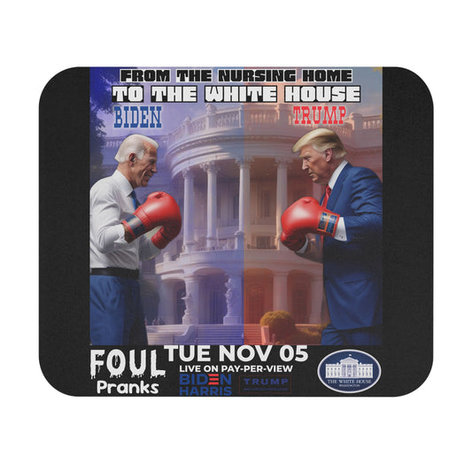 Biden vs Trump 2024 Presidential Boxing Match Mouse Pad