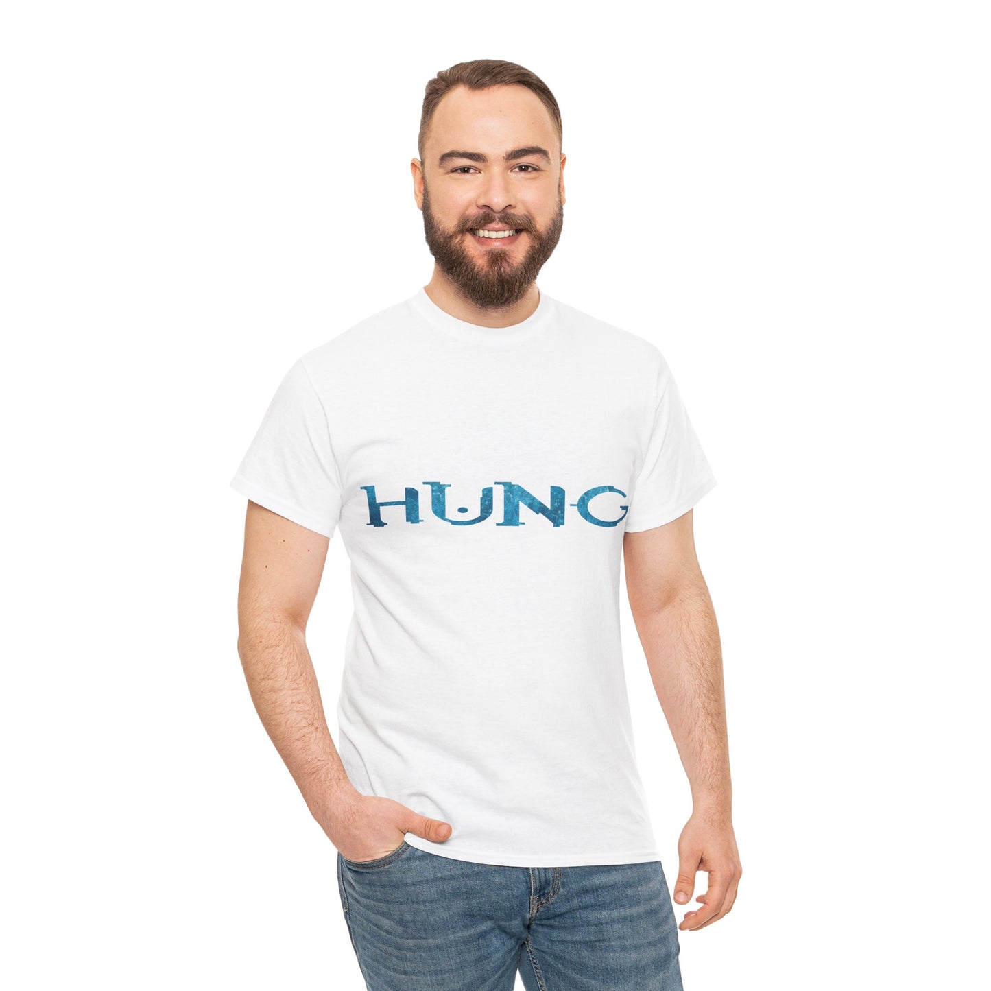 Hung Unisex Cotton T-Shirt (Halo Parody)