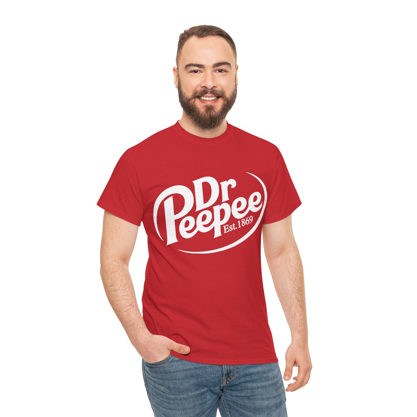 Dr Peepee Unisex Cotton T-Shirt (Dr Pepper Parody) (Legacy)