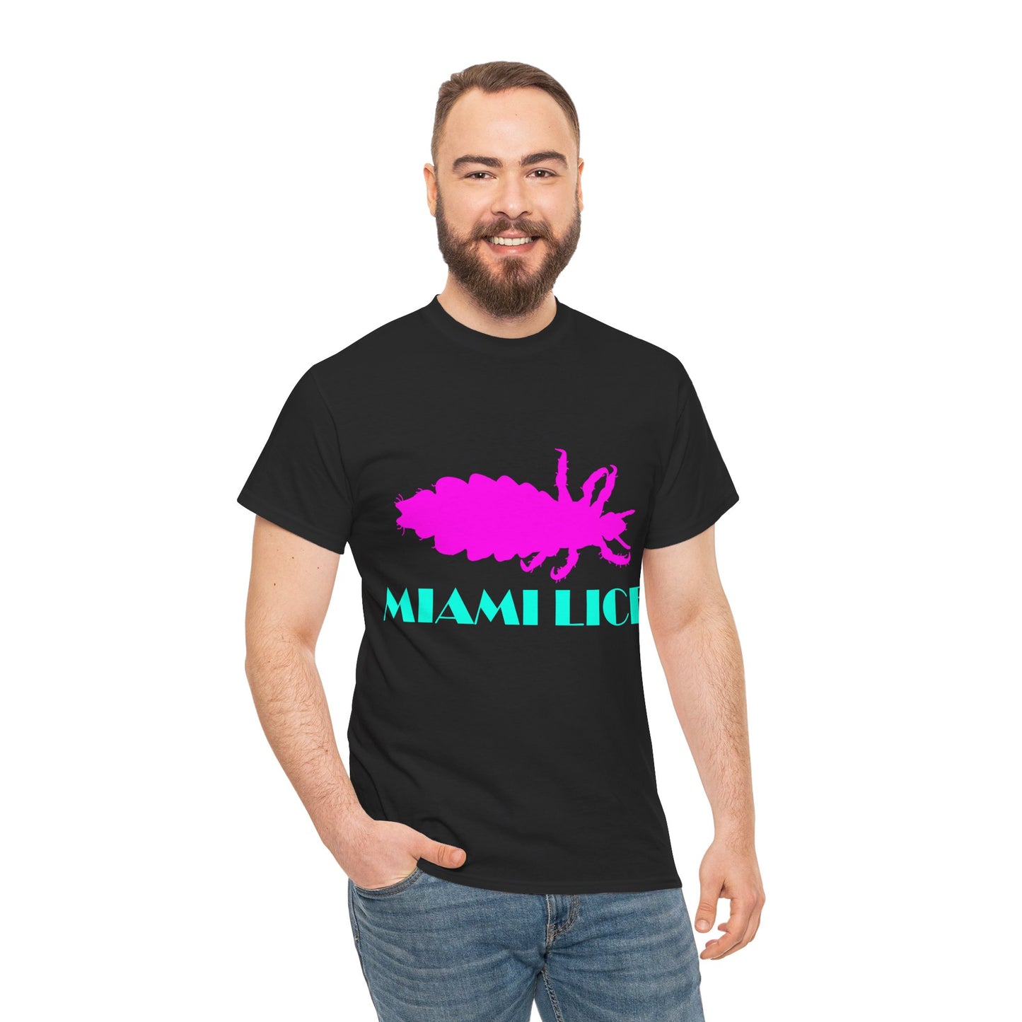 Miami Lice Unisex Cotton T-Shirt (Miami Vice Parody)