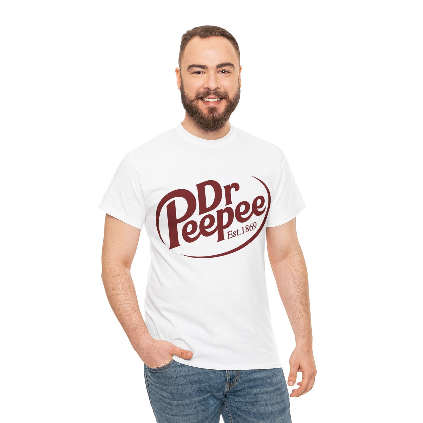 Dr Peepee Unisex Cotton T-Shirt (Dr Pepper Parody) (Legacy)