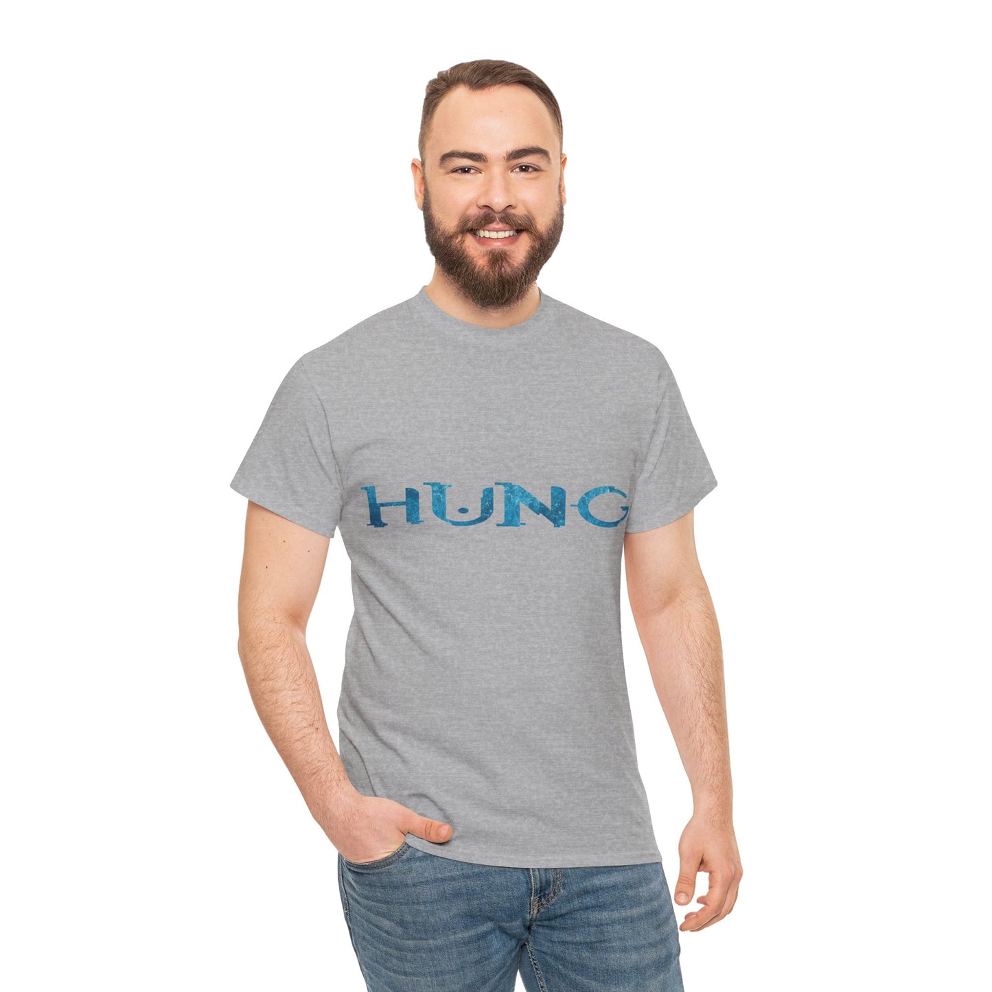 Hung Unisex Cotton T-Shirt (Halo Parody)