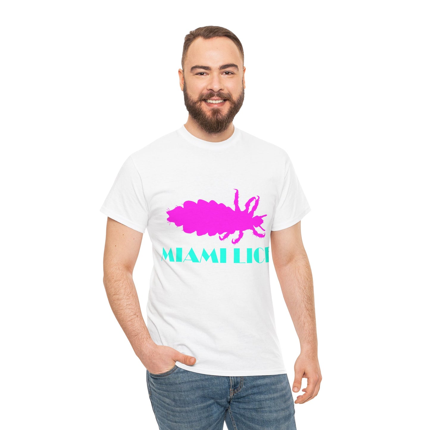 Miami Lice Unisex Cotton T-Shirt (Miami Vice Parody)