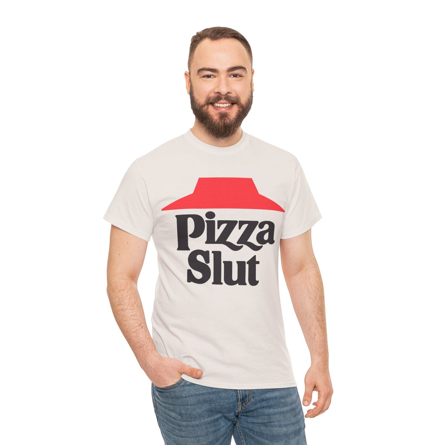 Pizza Slut Unisex Cotton T-Shirt (Pizza Hut Parody) (Legacy)