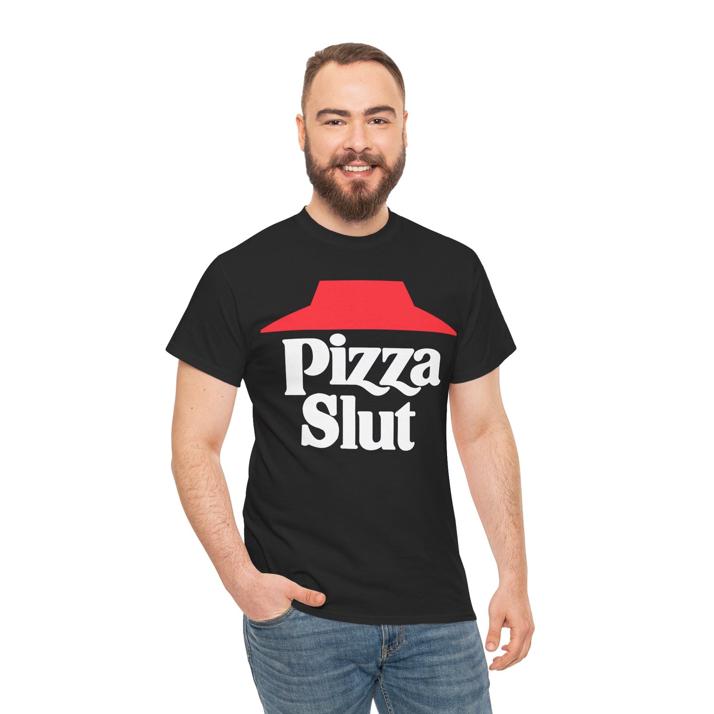 Pizza Slut Unisex Cotton T-Shirt (Pizza Hut Parody) (Legacy)