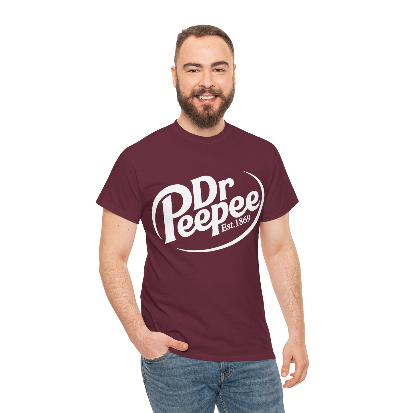 Dr Peepee Unisex Cotton T-Shirt (Dr Pepper Parody) (Legacy)