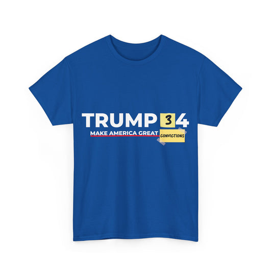 Trump 34 Convictions Unisex Cotton T-Shirt